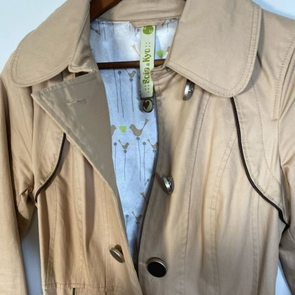 Soia &?Kyi Trench?Coat Sz M - Picture 13 of 14